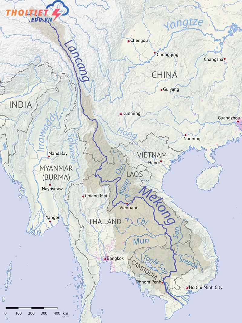 Bản đồ sông Mê Công