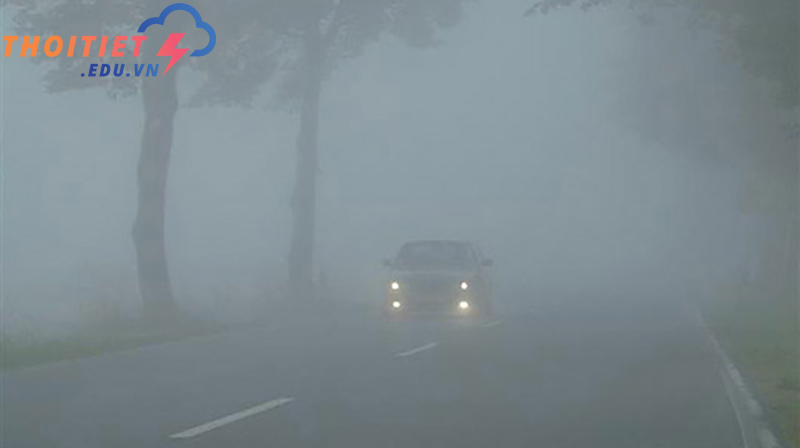 Sương mù xuất hiện vào buổi sáng