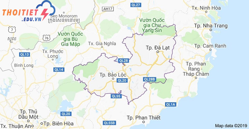 Địa hình Đà Lạt
