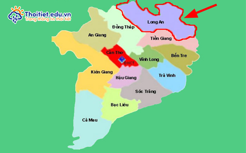 Vị trí địa lý Long An