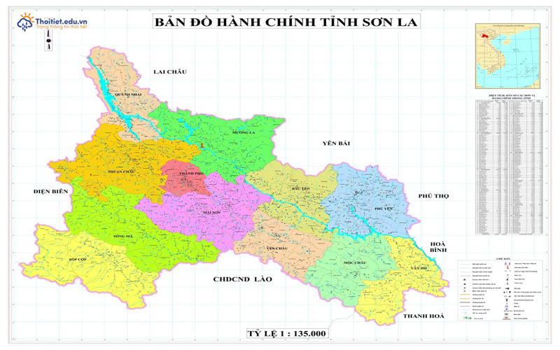 Vị trí địa lý Sơn La
