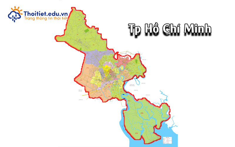 Vị trí địa lý của Tp Hồ Chí Minh